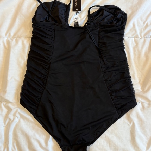 NWT, City Chic Black Swimsuit, sz 20 - Picture 6 of 8